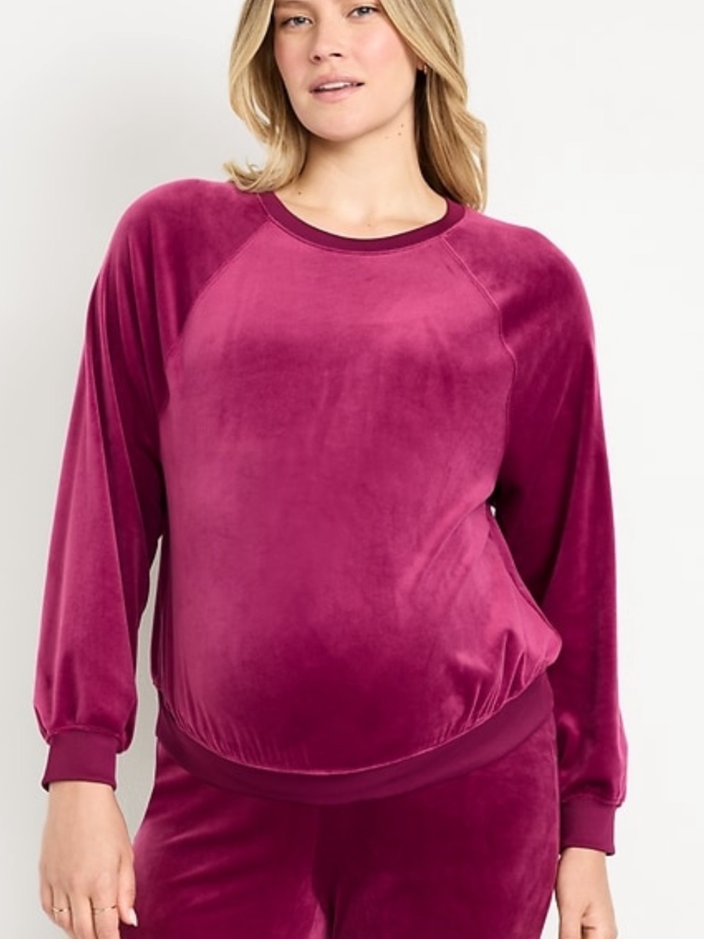 Maternity velour shirt